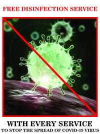 Free disinfection service