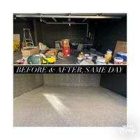 Same-Day Garage floor system
