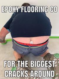 We love repairing cracked and flaking floors