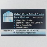 Walkers Window Tinting & Frosting