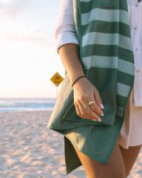 Sand Free Beach Towel - Olive - Sand Society