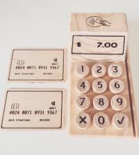 Kids wooden play eftpos set!