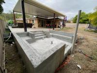 little fire pit we did for a customer in parkwood on the Gold Coast