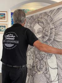 Fine art Lino Print Framing