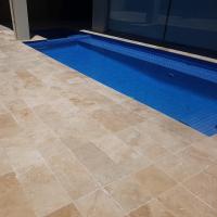Pool paving and matching coping