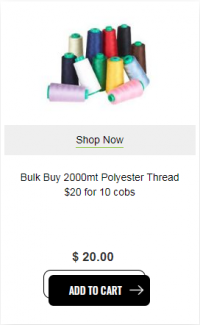 Bulk Buy 2000mt Polyester Thread $20 for 10 cobs