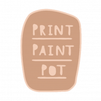 Print Paint Pot - Pottery Class Sydney