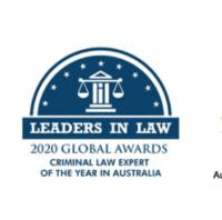Michael Kuzilny - MK LAW SYDNEY.  Leaders in Law 2020 Global Awards.  Winner - Criminal Law Expert` of the Year Australia.