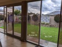 Home window tinting - bronze. Add aesthetic appeal to your home in addition to privacy and heat/glare rejection.