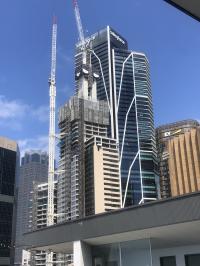 City building work under construction. 
Multiplex - a great global builder